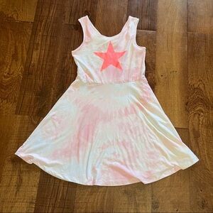 Epic threads girls youth dress pink white Star sparkly Sz large/14